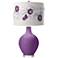 Color Plus Ovo 28 1/2" Rose Bouquet Shade Passionate Purple Table Lamp