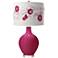 Color Plus Ovo 28 1/2" Rose Bouquet Shade Vivacious Pink Table Lamp