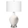 Color Plus Ovo 28 1/2" Smart White Lamp with USB Workstation Base