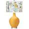 Color Plus Ovo 28 1/2" Sofia Shade Marigold Yellow Table Lamp