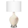 1_Color Plus Ovo 28 1/2" Steamed Milk White Table Lamp with USB Base