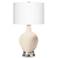 Color Plus Ovo 28 1/2" Steamed Milk White Table Lamp with USB Base