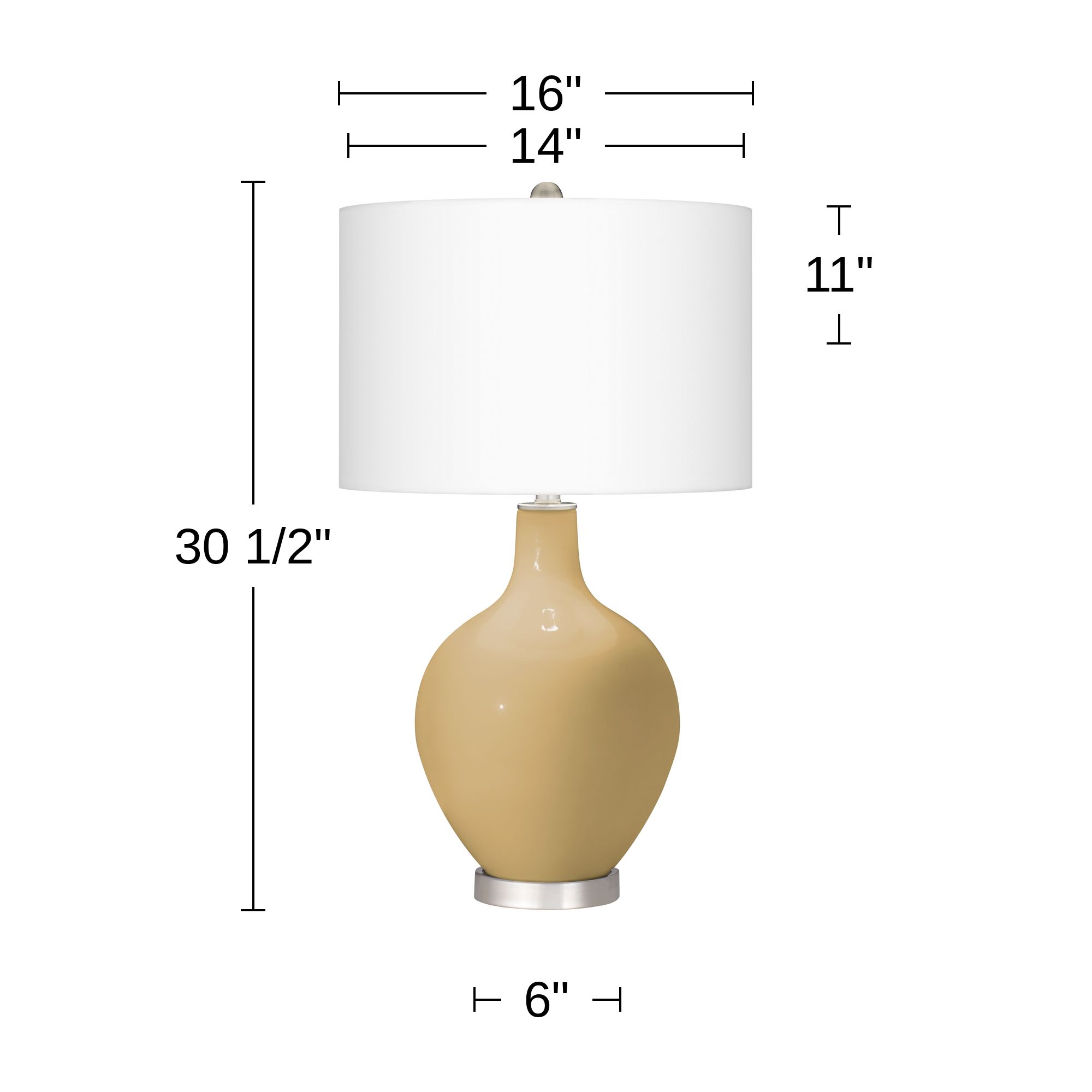 Image 3 Color Plus Ovo 30 1/2" Fog Linen Shade Empire Gold Table Lamp more views