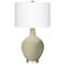 Color Plus Ovo 30 1/2" Modern Glass Sage Fog Green Table Lamp