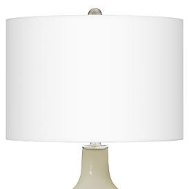 Image3 of Color Plus Ovo 30 1/2" Modern Glass Sage Fog Green Table Lamp more views