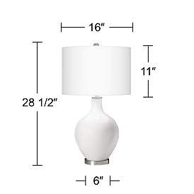 Image4 of Color Plus Ovo 30 1/2" Modern Glass Sage Fog Green Table Lamp more views