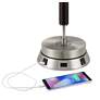 3_Color Plus Ovo 30 1/4" Fuchsia Pink Lamp with USB Workstation Base more views