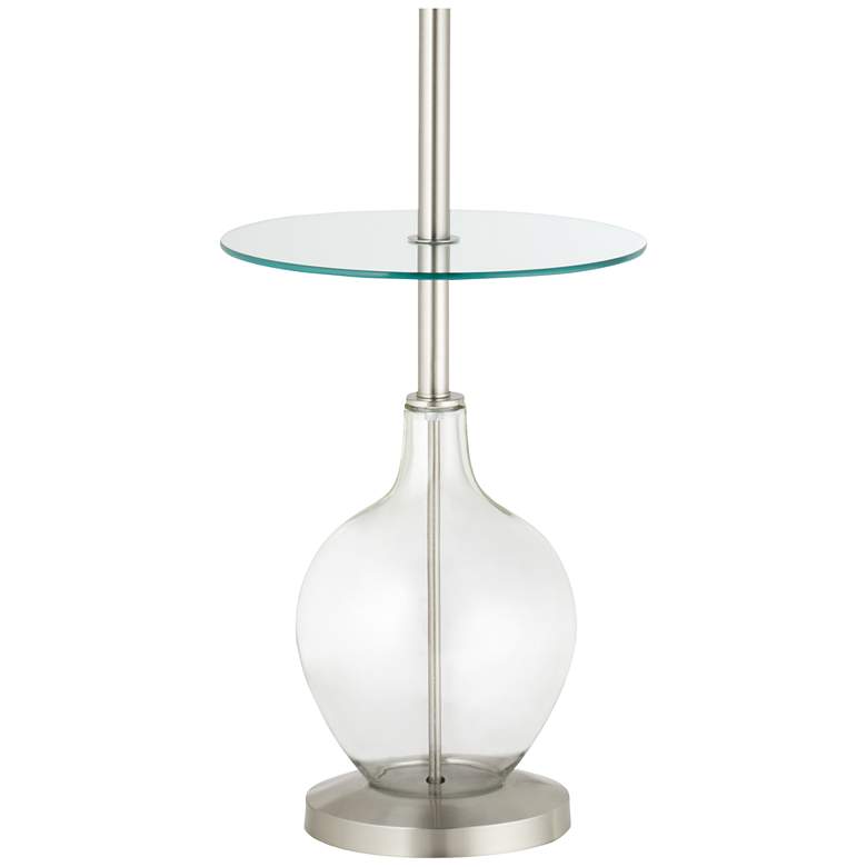 Image 4 Color Plus Ovo 59" Clear Glass Fillable Tray Table Floor Lamp more views
