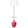 Color Plus Ovo 59" Eros Pink Tray Table Floor Lamp