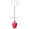 Color Plus Ovo 59" High Modern Eros Pink Tray Table Floor Lamp