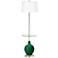 Color Plus Ovo 59" High Modern Greens Tray Table Floor Lamp