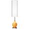 Color Plus Ovo 59" High Modern Marigold Yellow Floor Lamp