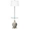 Color Plus Ovo 59" High Requisite Gray Tray Table Floor Lamp
