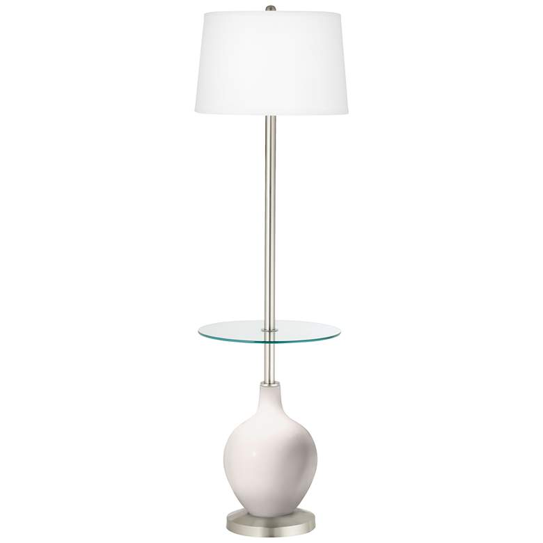Image 1 Color Plus Ovo 59" High Smart White Tray Table Floor Lamp