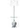 Color Plus Ovo 59" High Take Five Blue Tray Table Floor Lamp