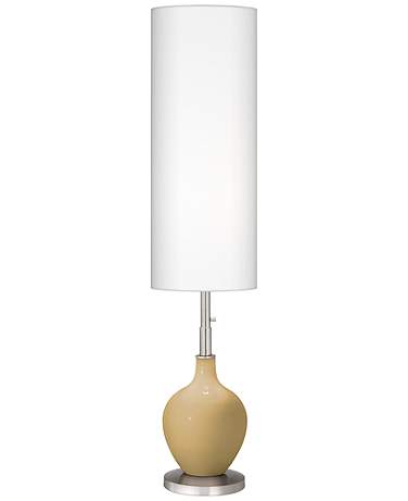 Color Plus Ovo 60" High Modern Empire Gold Floor Lamp
