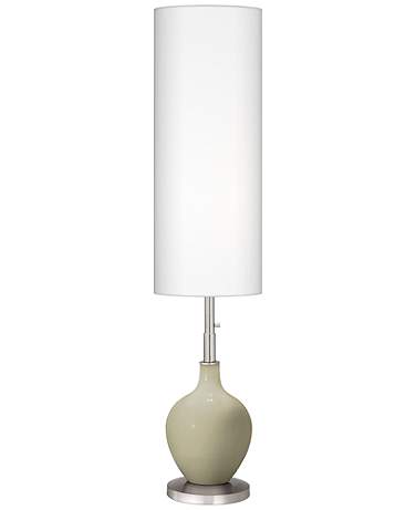 Color Plus Ovo 60" High Modern Sage Green Floor Lamp