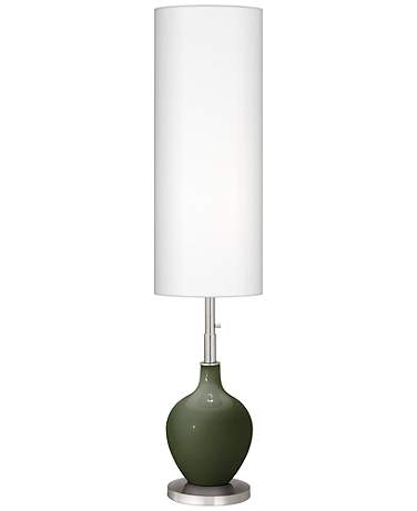 Color Plus Ovo 60" High Modern Secret Garden Green Floor Lamp