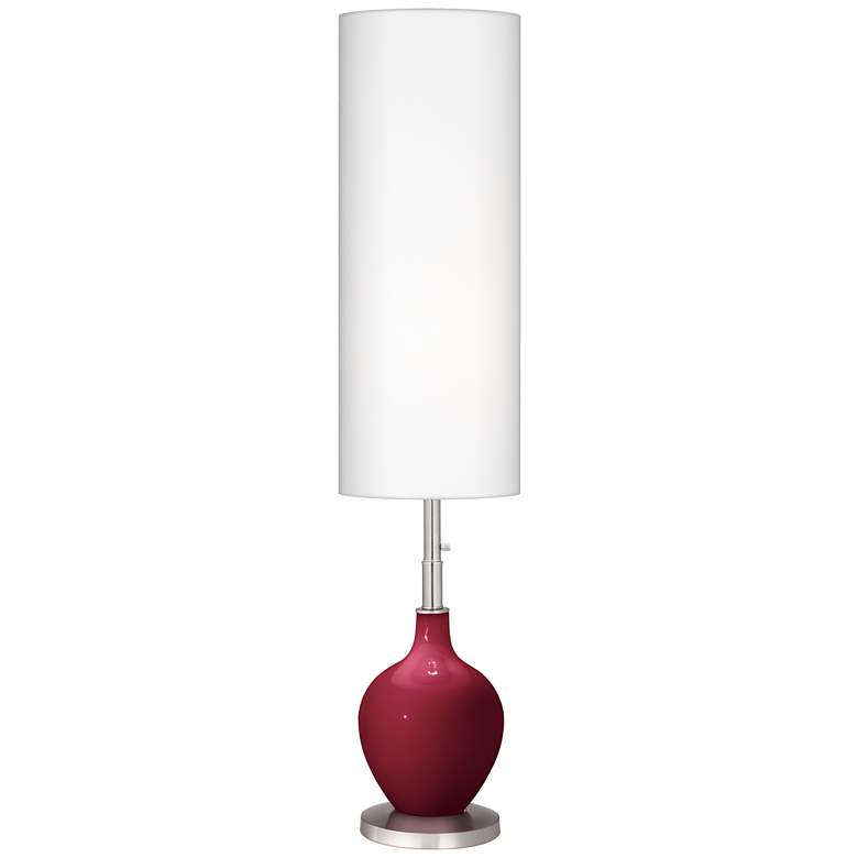 Image 1 Color Plus Ovo 60" High Antique Red Glass Floor Lamp