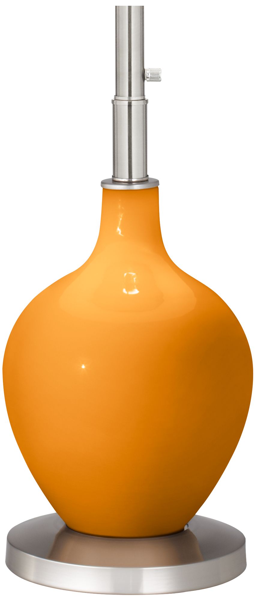 Image 4 Color Plus Ovo 60" High Carnival Orange Modern Glass Floor Lamp more views