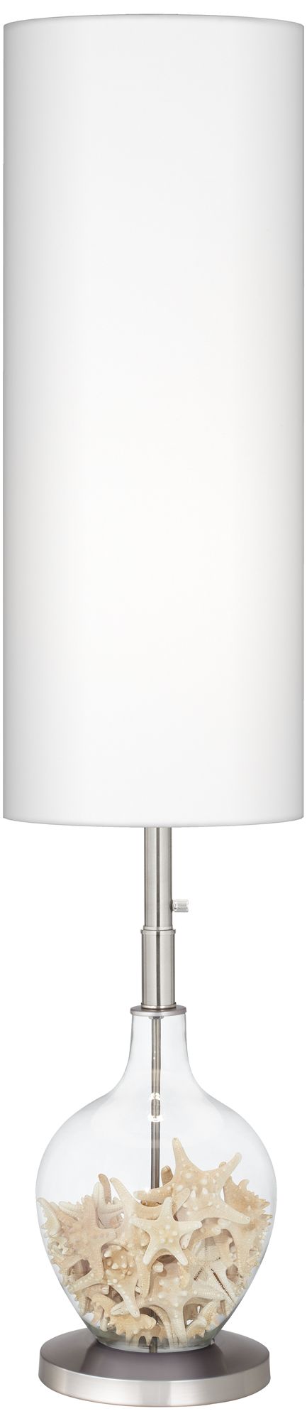 Image 2 Color Plus Ovo 60" High Clear Glass Fillable Floor Lamp more views