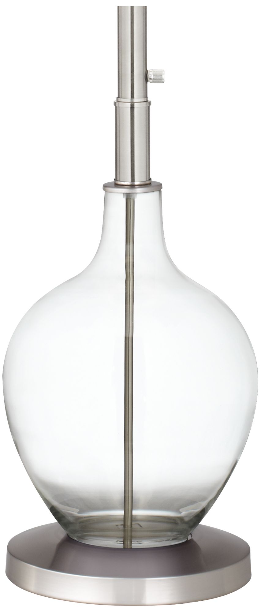 Image 5 Color Plus Ovo 60" High Clear Glass Fillable Floor Lamp more views