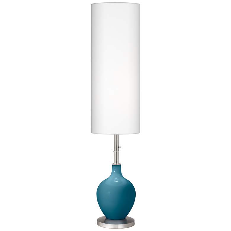 Image 1 Color Plus Ovo 60" High Great Falls Blue Floor Lamp