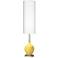 Color Plus Ovo 60" High Lemon Zest Yellow Floor Lamp
