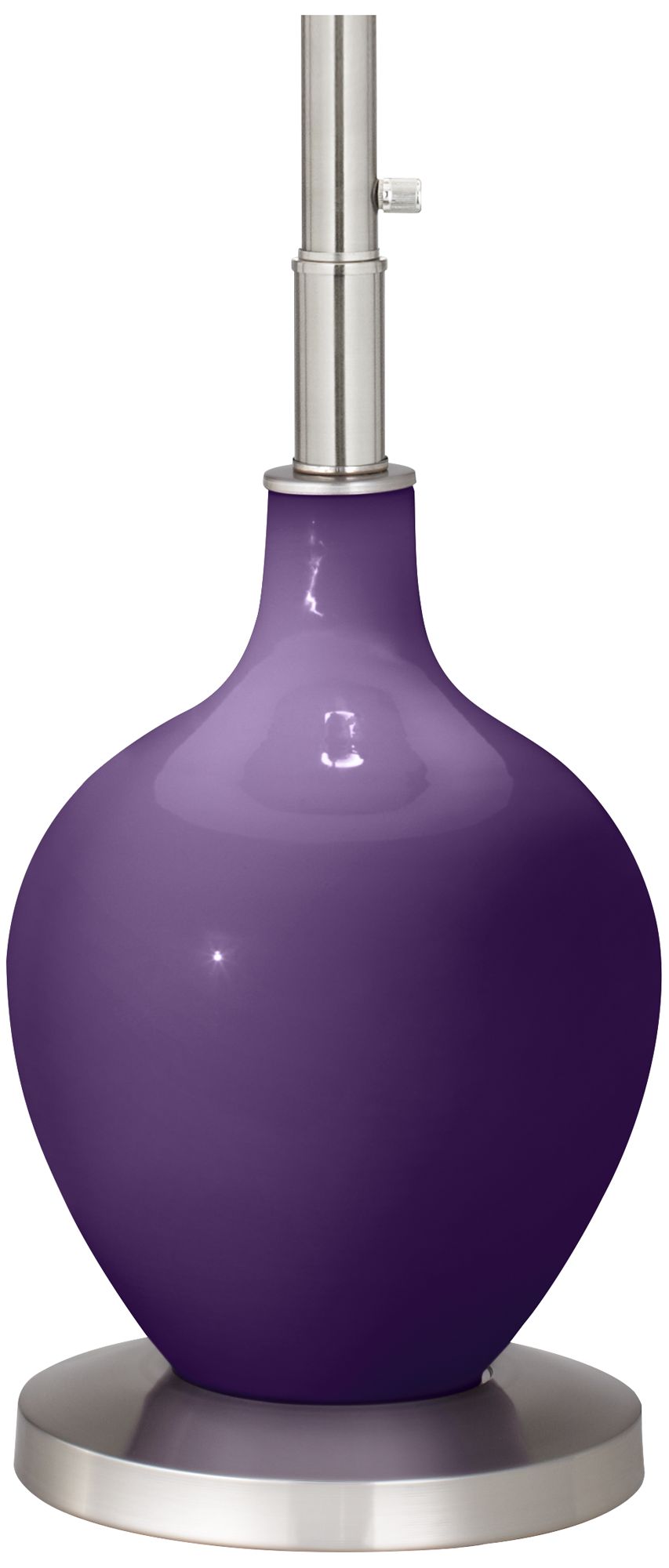 Image 4 Color Plus Ovo 60" High Modern Acai Purple Floor Lamp more views