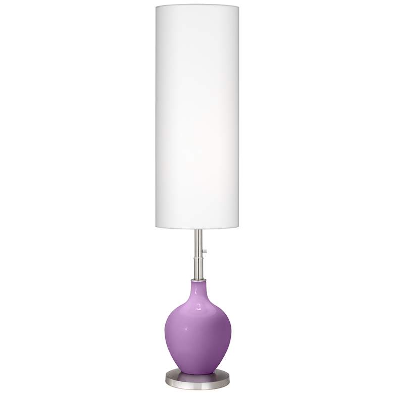Image 1 Color Plus Ovo 60" High Modern African Violet Purple Floor Lamp