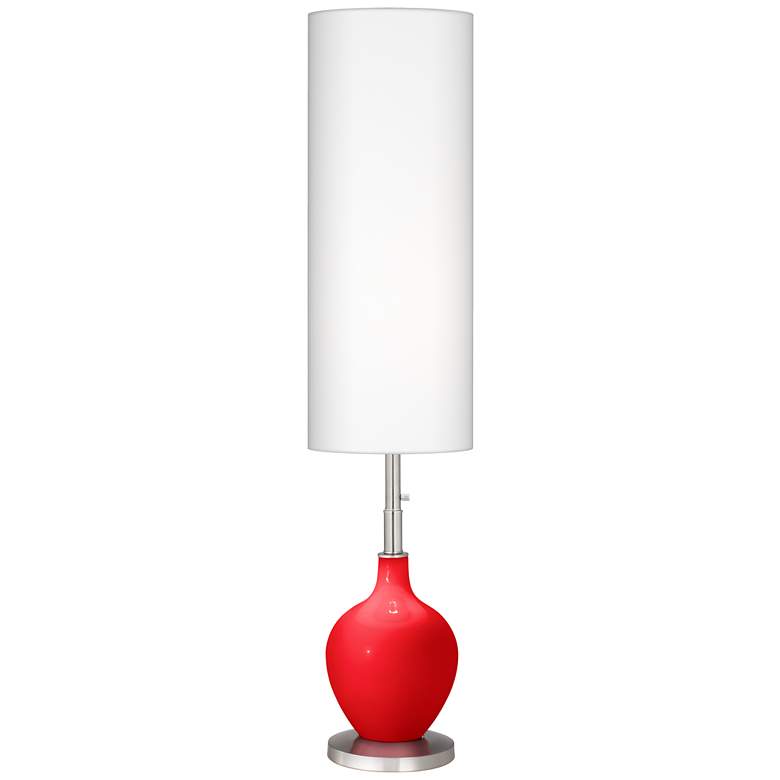 Image 1 Color Plus Ovo 60" High Modern Bright Red Floor Lamp
