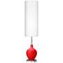 1_Color Plus Ovo 60" High Modern Bright Red Floor Lamp