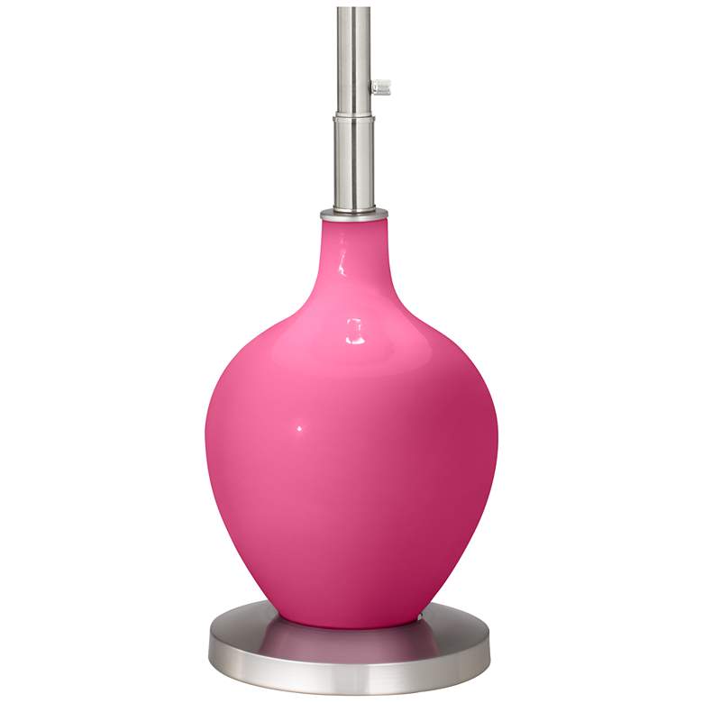 Image 4 Color Plus Ovo 60" High Modern Glass Blossom Pink Floor Lamp more views