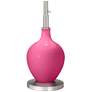 4_Color Plus Ovo 60" High Modern Glass Blossom Pink Floor Lamp more views