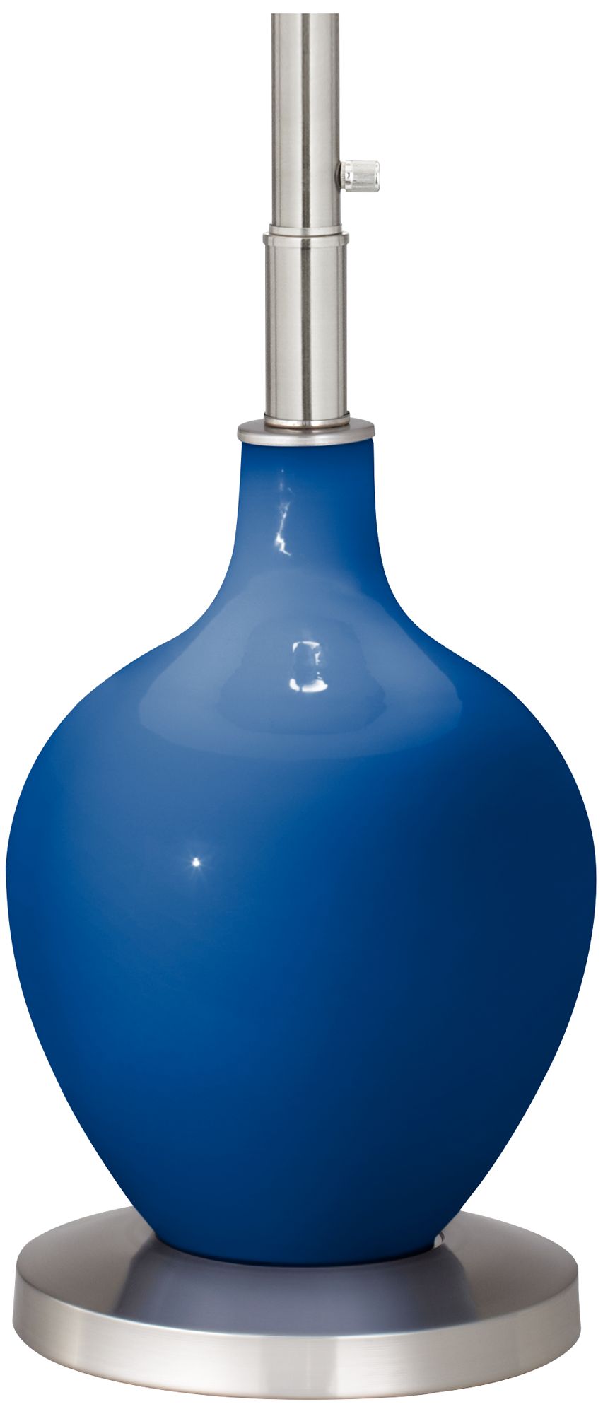 Image 4 Color Plus Ovo 60" High Modern Glass Hyper Blue Floor Lamp more views