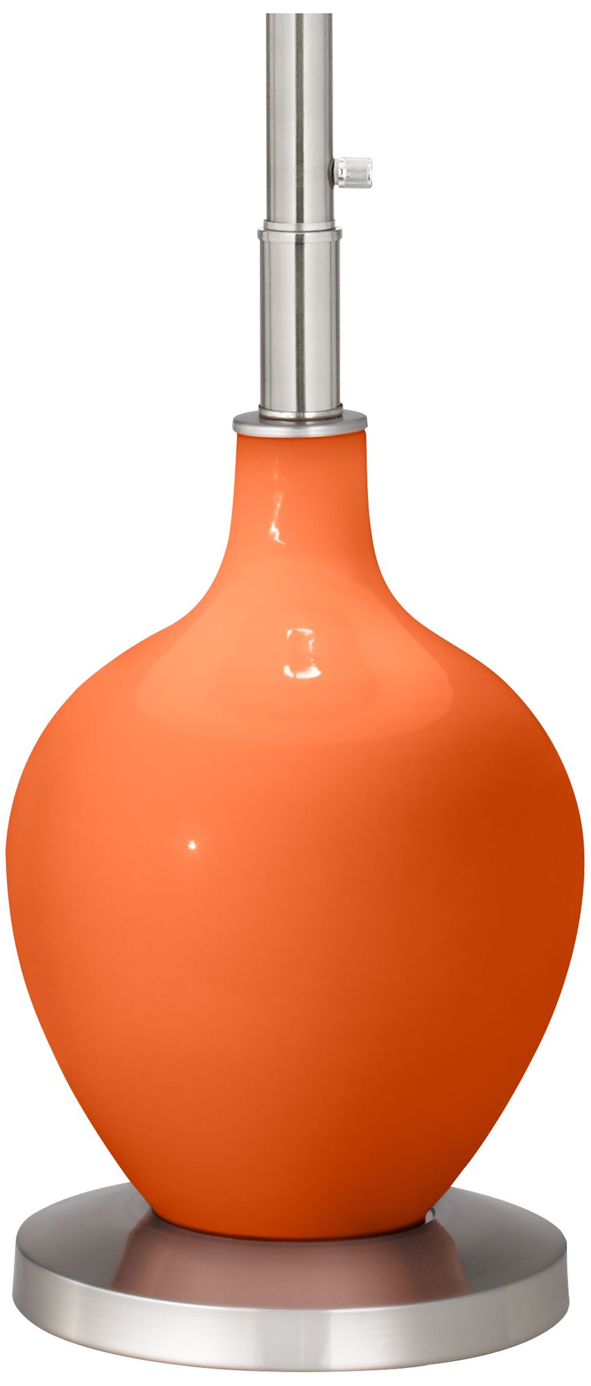 Image 4 Color Plus Ovo 60" High Modern Glass Invigorate Orange Floor Lamp more views