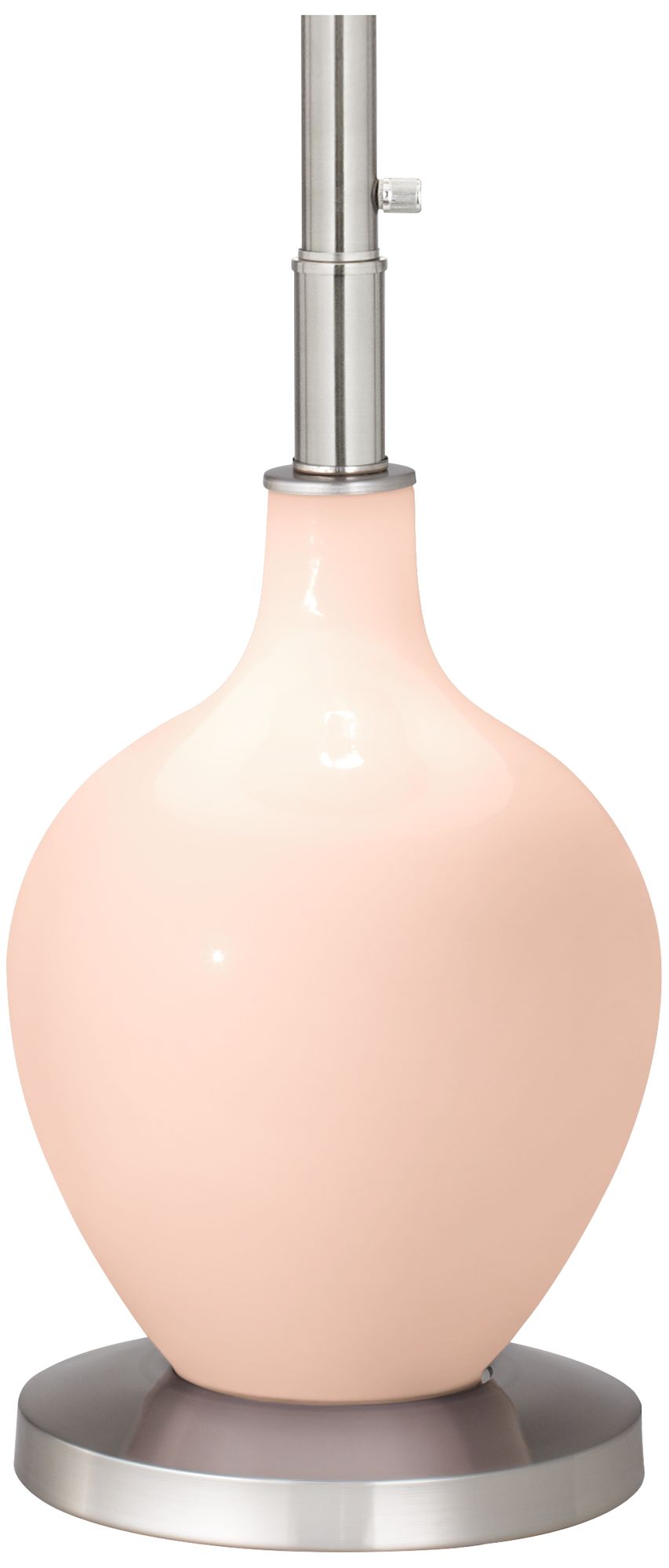 Image 5 Color Plus Ovo 60" High Modern Glass Linen Pink Floor Lamp more views