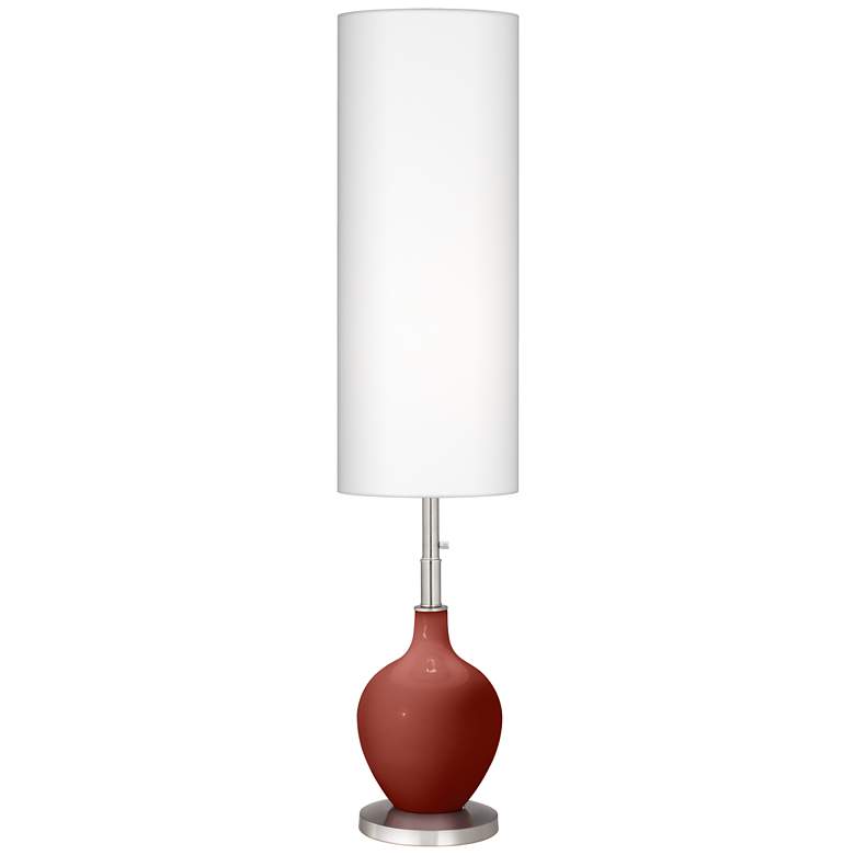 Image 1 Color Plus Ovo 60" High Modern Glass Madeira Red Floor Lamp