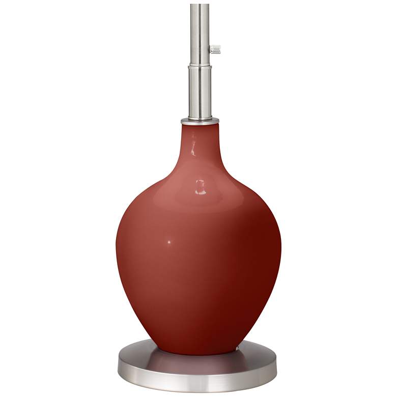 Image 4 Color Plus Ovo 60" High Modern Glass Madeira Red Floor Lamp more views