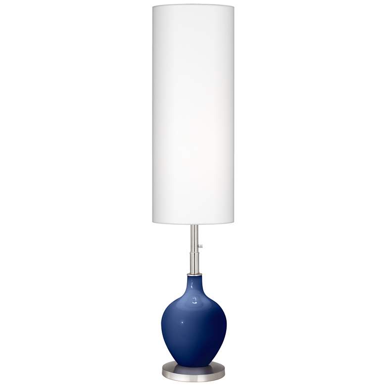 Image 1 Color Plus Ovo 60" High Modern Glass Monaco Blue Floor Lamp