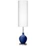 1_Color Plus Ovo 60" High Modern Glass Monaco Blue Floor Lamp