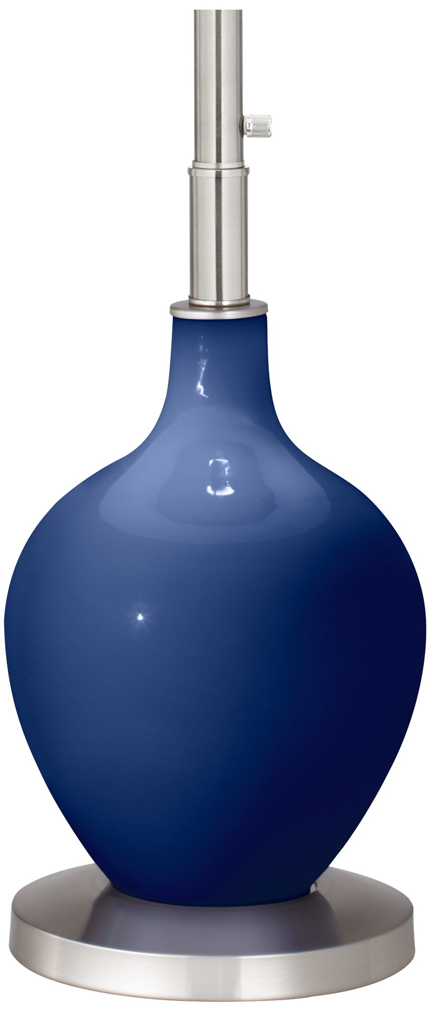 Image 4 Color Plus Ovo 60" High Modern Glass Monaco Blue Floor Lamp more views