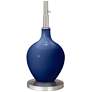 4_Color Plus Ovo 60" High Modern Glass Monaco Blue Floor Lamp more views