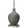 4_Color Plus Ovo 60" High Modern Glass Pewter Green Floor Lamp more views