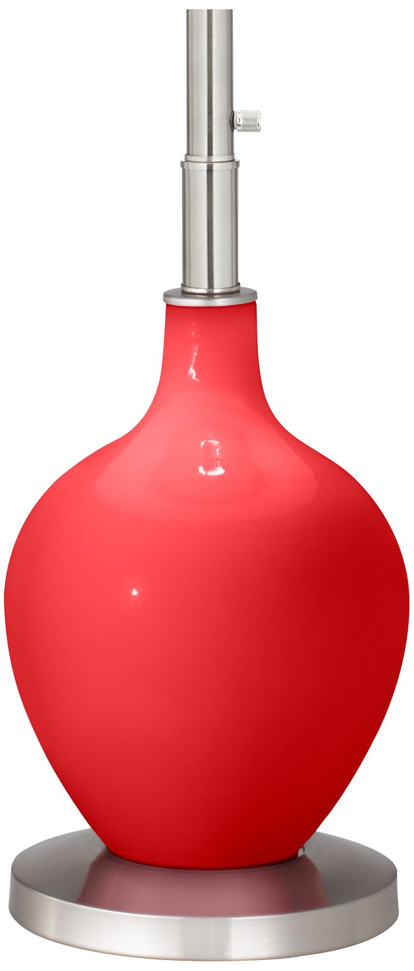 Image 5 Color Plus Ovo 60" High Modern Glass Poppy Red Floor Lamp more views