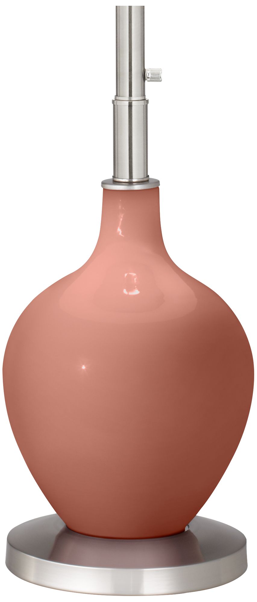 Image 4 Color Plus Ovo 60" High Modern Glass Rojo Dust Red Floor Lamp more views