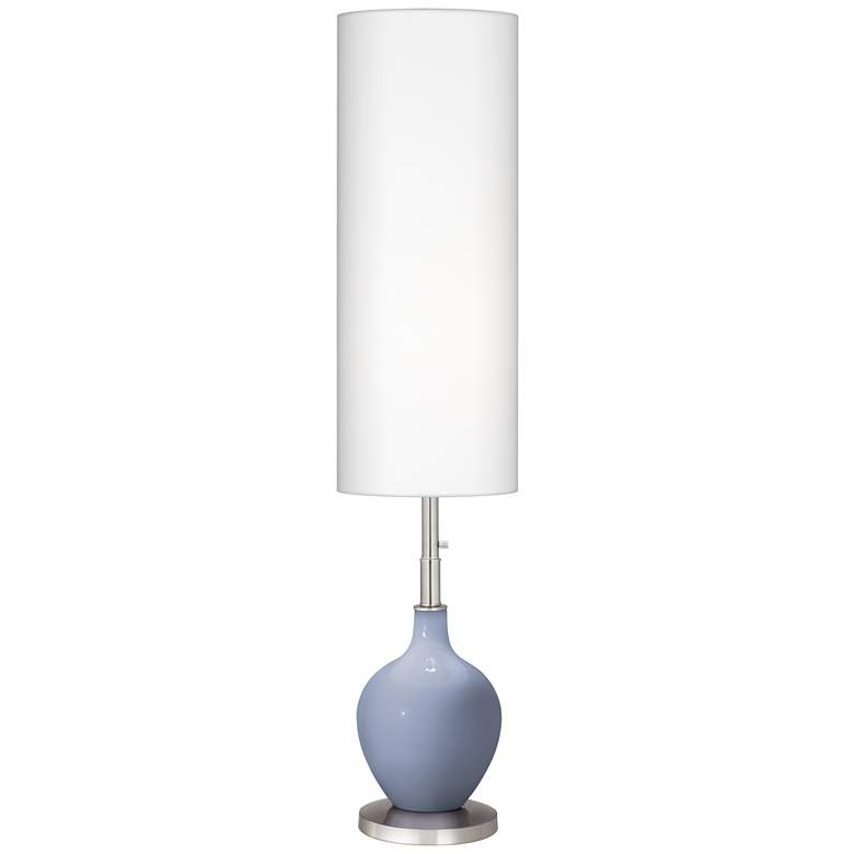 Image 1 Color Plus Ovo 60" High Modern Glass Sky Blue Floor Lamp