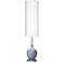 Color Plus Ovo 60" High Modern Glass Sky Blue Floor Lamp