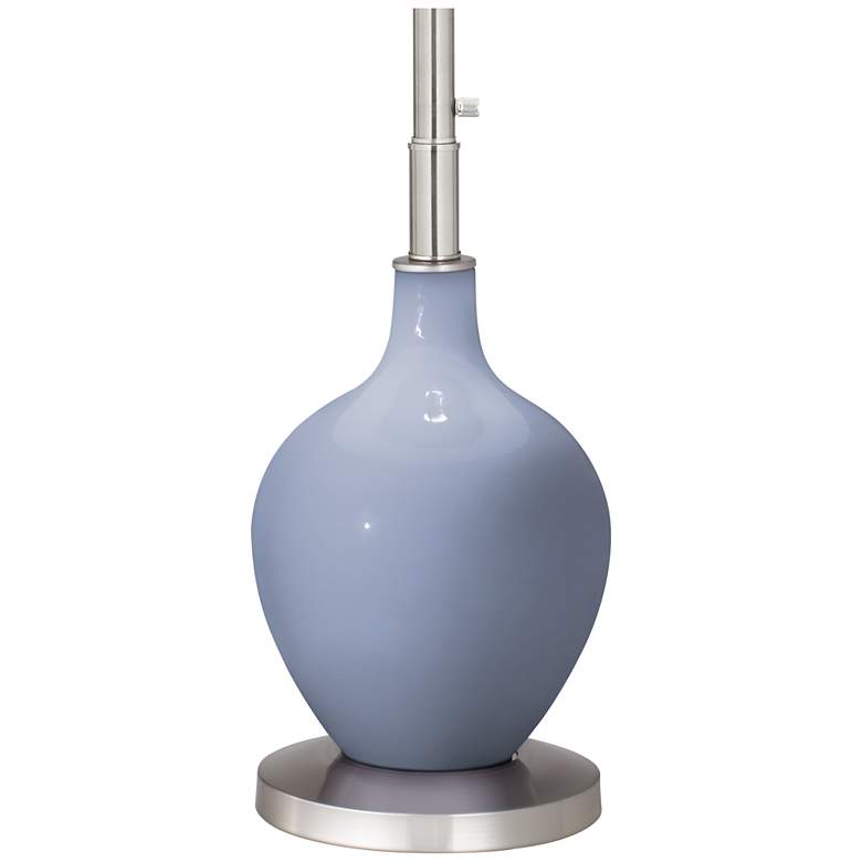 Image 4 Color Plus Ovo 60" High Modern Glass Sky Blue Floor Lamp more views