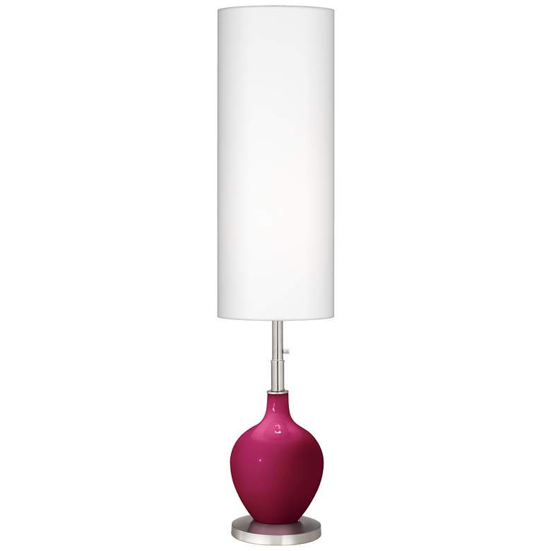 Image 1 Color Plus Ovo 60" High Modern Glass Vivacious Pink Floor Lamp